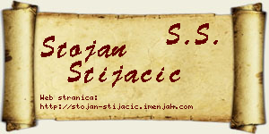Stojan Stijačić vizit kartica
